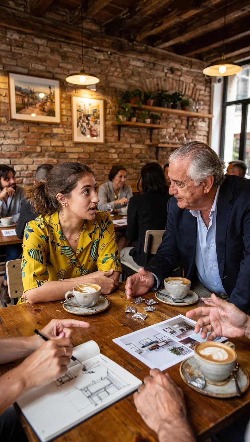 Ambiente produtivo em estúdios compartilhados de design.